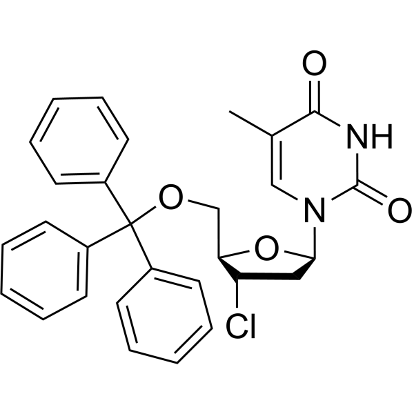 3′-Chloro-3′-deoxy-5′-O-(triphenylmethyl)thymidine 34627-62-8